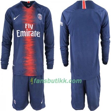 Fotballdrakt Paris Saint-Germain Barn Hjemmetrøye 2018-2019 Langermet